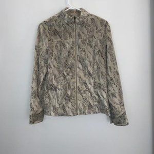 VINTAGE JACKET WITH ANIMAL PATTERN - LARK LANE (M)